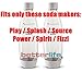 Sodastream Source 2 Pack Original White Carbonating Reusable Water Bottles 1 Liter BPA-Free Fits Only - Play, Source, Power, Spirit and Fizzi Soda Makers