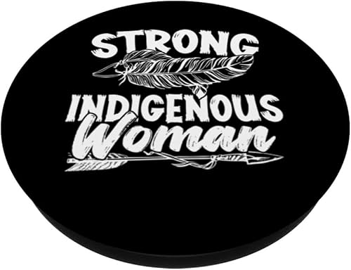 Miniatura 2 de PopGrip intercambiable para mujer indígena fuerte nativo americano