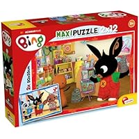 Lisciani - Maxi Puzzle - Bing en la Escuela o en la Tienda -