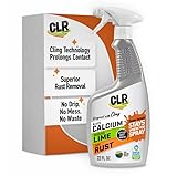 CLR Brands Calcium, Lime & Rust Remover with Cling, 22 oz. Spray Bottle, Adheres to Hard-to-Reach Surfaces, Blasts Calcium, Dissolves Lime Deposits, Zaps Stubborn Rust Stains and Hard Water Deposits