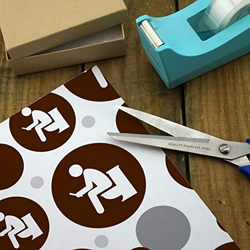 Graphics & More Man Pooping On Toilet Funny Premium Gift Wrap Wrapping Paper Roll #TOP2