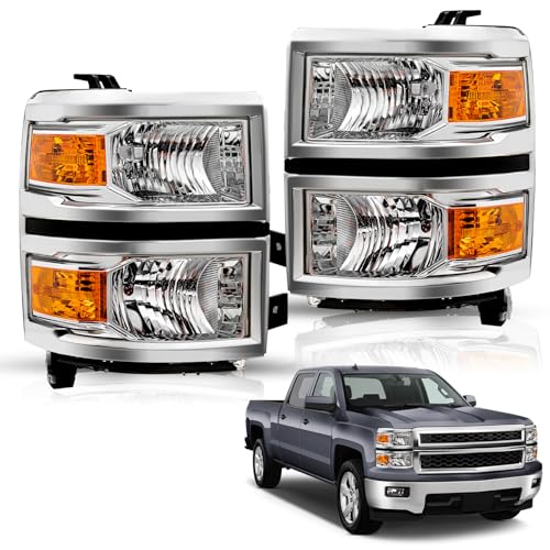 TUSDAR Headlight Assembly for 2014 2015 Chevy Silverado 1500 | Pickup Truck…