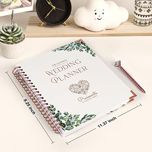 Wedding Planner Book And Organizer For The Bride Engagement Gifts For Couples Ultimate Wedding Gifts Planner Binder With Pen And Gift Box, Bridal Shower Gifts Wedding Planning Book #TOP6