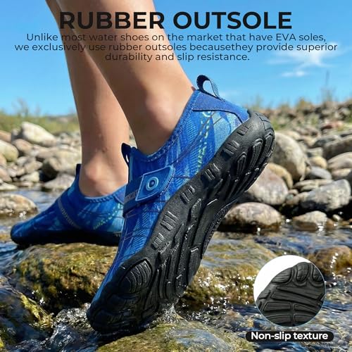 Image of SEEKWAY Barefoot Water Shoes for Kids - Wide Toe Box and Quick-Dry Sand Shoes Toddler for Hiking Swim Beach Pool Kayak Sport Accessories, Camping Essentials Must-Haves for Boys Girls Sizes