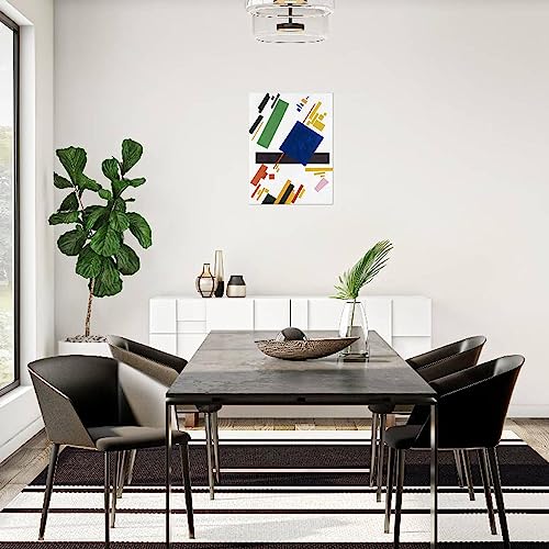 ART.COM Wall Art Prints Suprematist Composition by Kazimir Malevich by Kasimir Malevich, Abstract Decor, 24" x 32" by ART.COM - Used condition - US$51.04