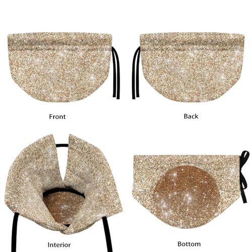 Image of Gold Insulated Tea Pot Cover, Washable Dustproof Tea Cosy for Teapots Insulation and Keep Tea Warm, Breakfast Warmer for Kitchen Home Decor