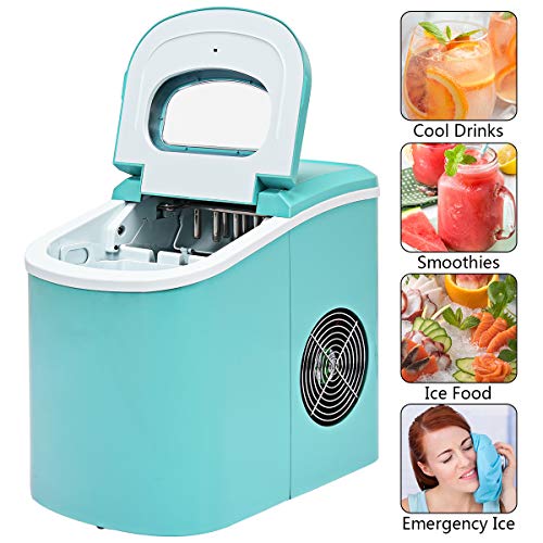 image for COSTWAY Ice Maker for Countertop, 26LBS/24H Portable and Compact Ice M