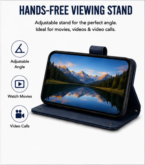 Image of HushLush Flip Cover for Redmi A7 Pro, Blue