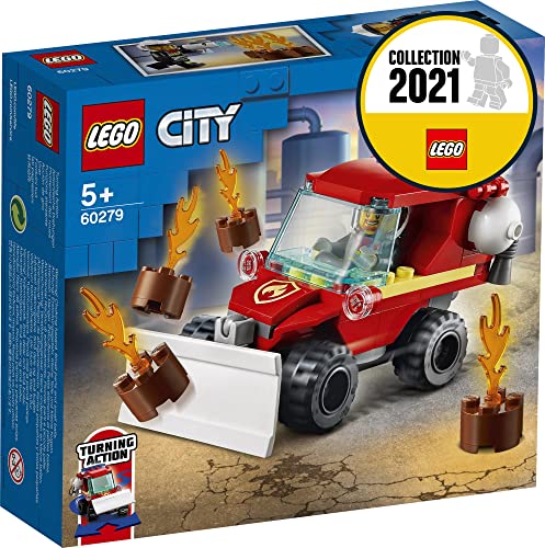 Image of LEGO 60279 City Fire Hazard Truck Toy, Fire Engine with Firefighter Minifigure for 5 Years Old Boys and Girls, 1 Piece, Multicolor