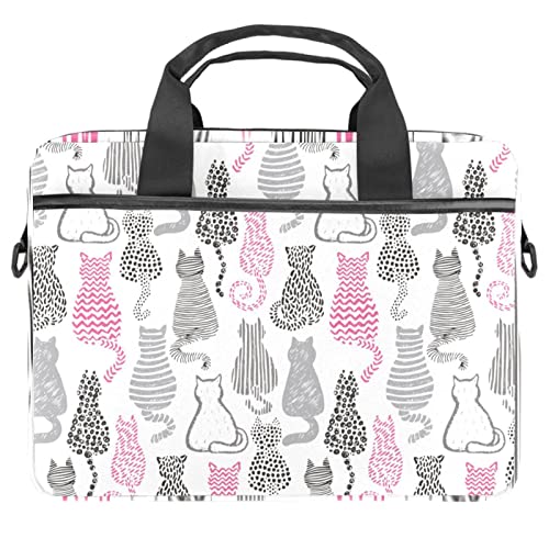Sacoche pour ordinateur portable 13.3 pouces antichoc et étanche imprimé chat multicolore