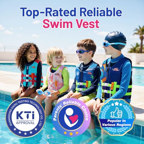 Image of HeySplash Toddler Swim Vest, Kids Swimming Jacket 20-30 /30-50 /50-90lbs