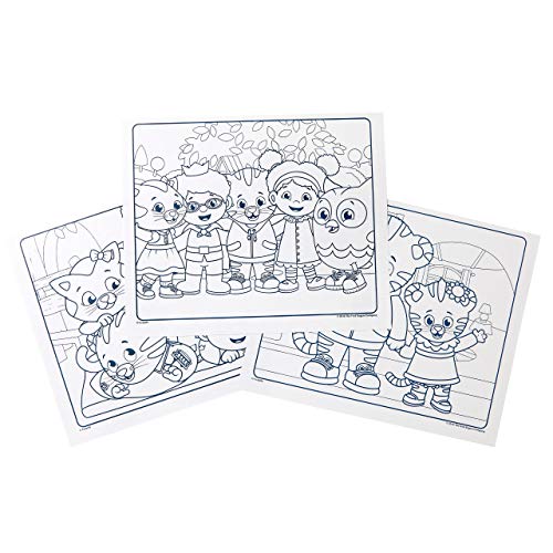Crayola Color Wonder, Daniel Tiger's Neighborhood, 18 Mess Free Coloring Pages, Kids Indoor Activities At Home, Gift For Age 3, 4, 5, 6 White/Black #TOP4