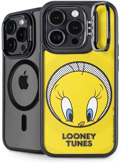 Skinit Kickstand Phone Case Compatible with iPhone 15 Pro Max - Officially Licensed Looney Tunes Tweety Bird Full Design