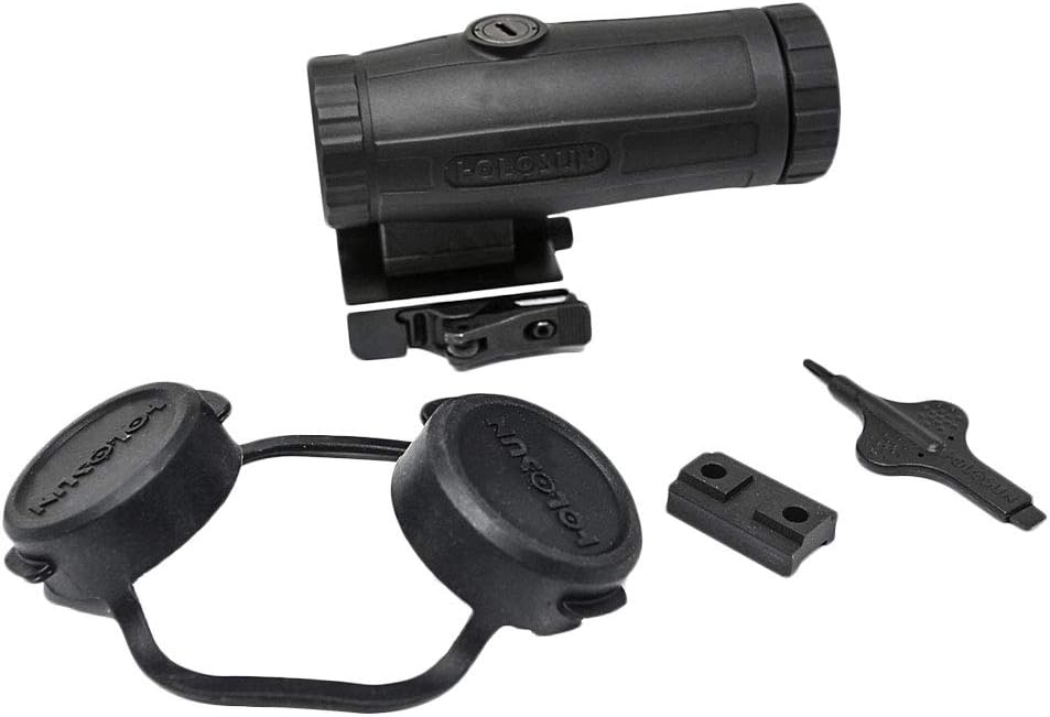 HOLOSUN HM3X Magnifier and included accessories