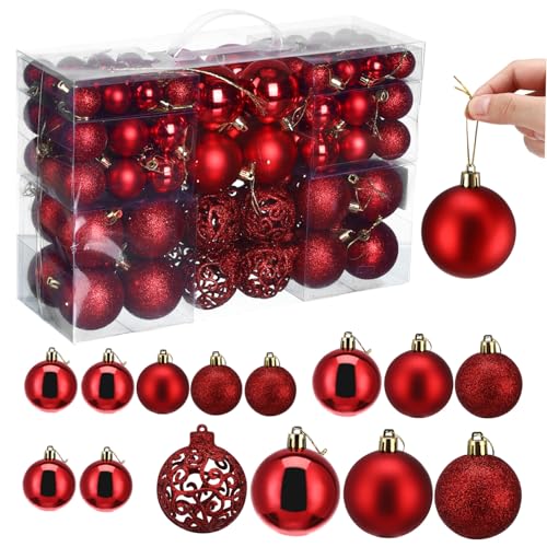Boules de Noël creuses légères pour décorer un grand sapin