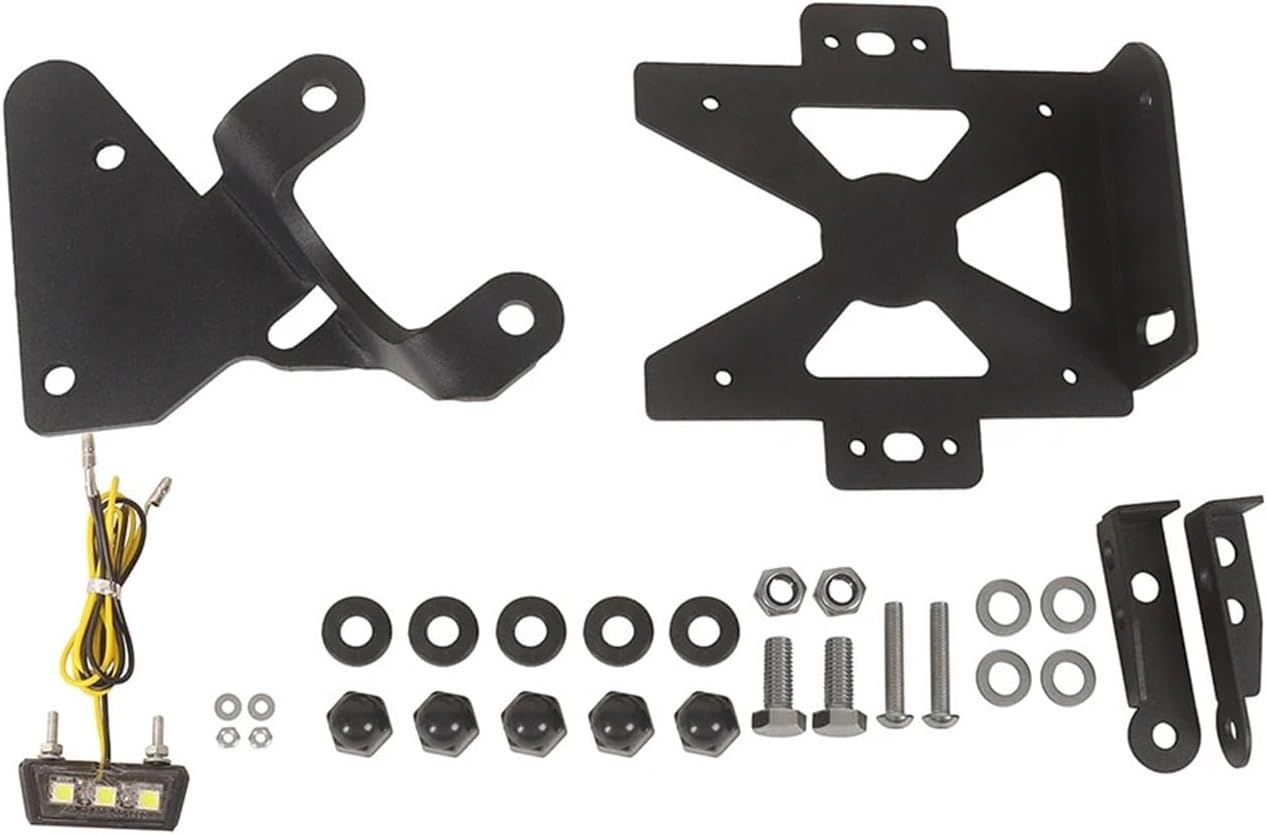 Side Mount License Plate Holder Motorcycle Eliminator Page Tidy Kit Frame，Compatible with Triumph Rocket 3 R-GT 2019-2023