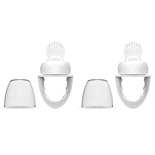 Dr. Brown's Alimentador de silicona diseñado para nutrir, Fresh Firsts, gris, talla única (paquete de 2)