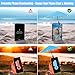 Phone Umbrella - Anti-Glare Sun Shade, Phone Umbrella for Sun iPhone, Clip On umbrella for phone sun shade, Protects from Sunlight and Glare, Outdoor Activities, Universal Fit for All Smartphones (Blue)