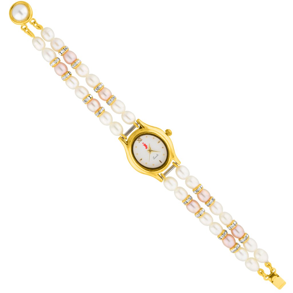 Sri Jagdamba Pearls Dealer Two String Cz Pearl Watch for Women (B00WR30IOG) Amazon Price History, Amazon Price Tracker