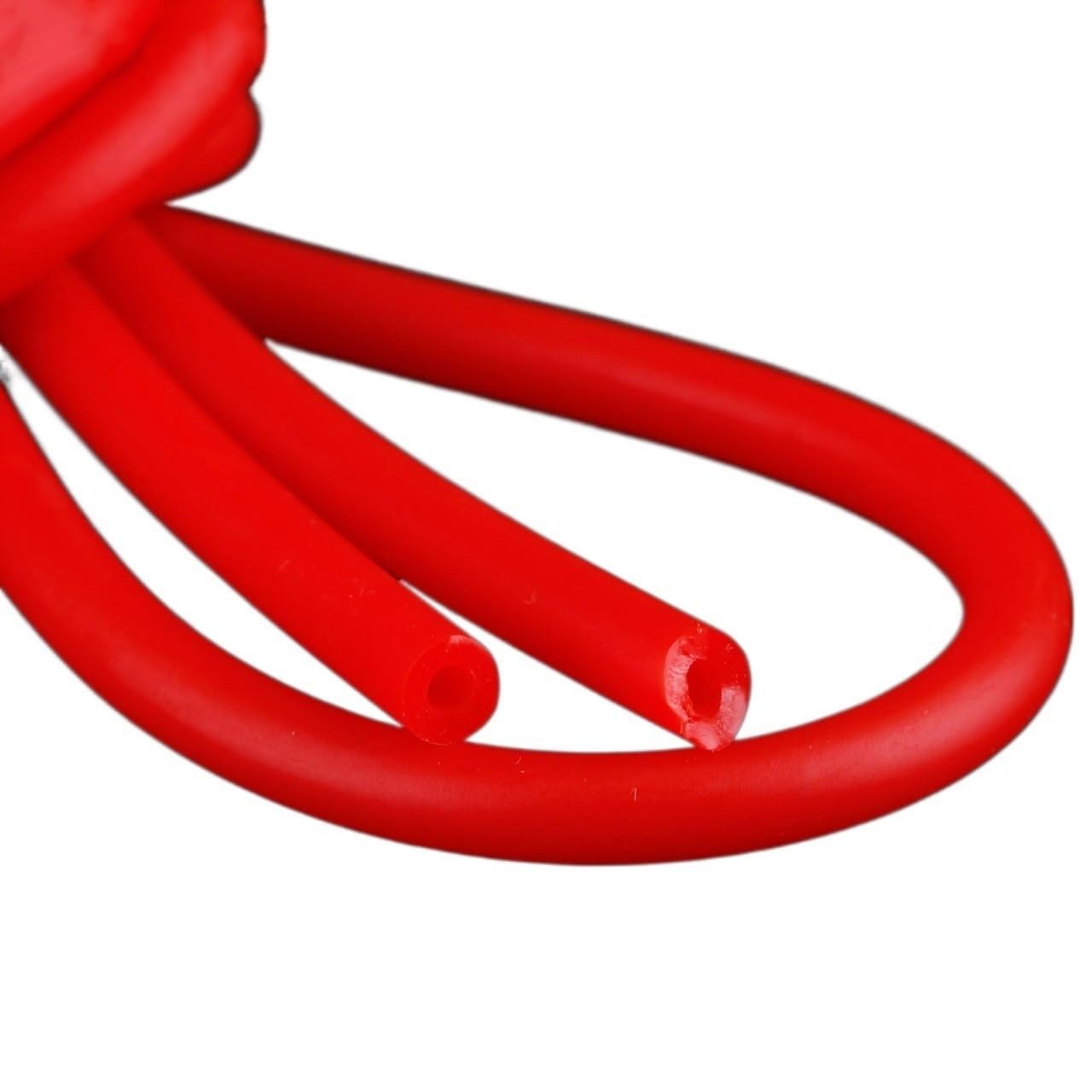 flexiable rubber Strong Natural Latex Rubber Tube Rubber Band Sport red Elastic Bungee Tube 1 meter 2mm x 4mm drain elastic