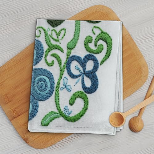 Torchons de cuisine microfibre trèfles pour décoration d'intérieur - 5