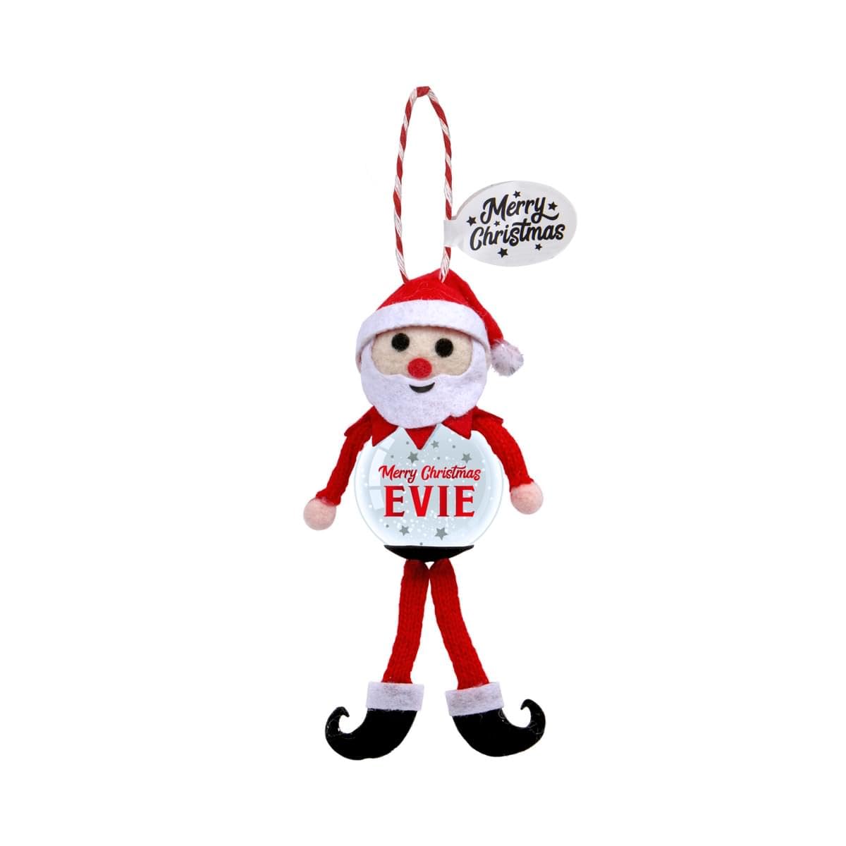 Personalised Snowglobe tree decoration (Evie)