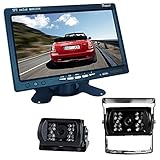 Buyee® Car Kit Rückansicht Rückfahrkamera Nachtsicht 2 * 18 IR LED Farbe Rückfahrkamera Rückfahrsystem KFZ+7 inch TFT LCD Monitor