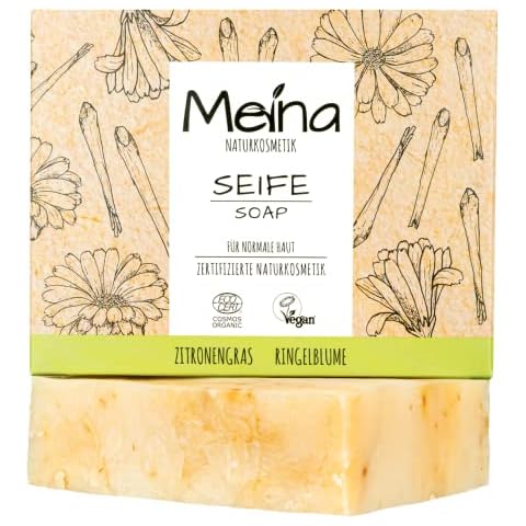 Meina Naturkosmetik - Naturseife, Bio Seife mit Zitronengras und Ringelblume ohne Palmöl Cover