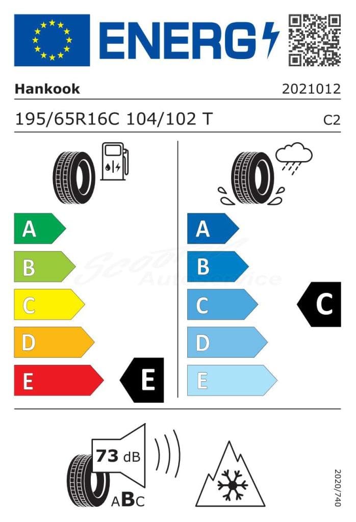 Hankook Winter i cept LV RW12 195/65 R16 104T opony zimowe GTAM T268463 bez felgi