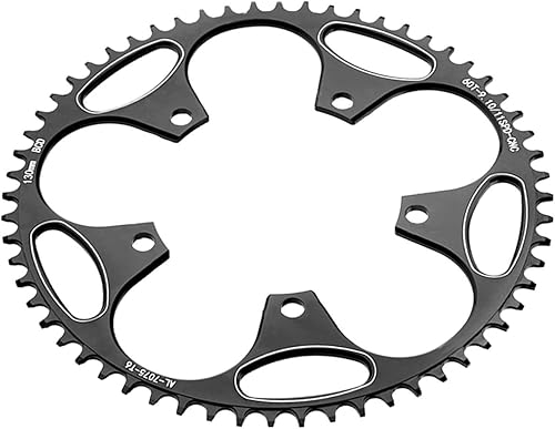 Plato ancho estrecho para bicicleta, 5.118 in BCD, accesorios de piñón, plato de aluminio para bicicleta, plato redondo para bicicleta BMX Mountain