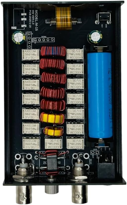 ATU-10 QRP Tuner 15 W 1,8-50 MHz OLED magnete relè supporto IC-705
