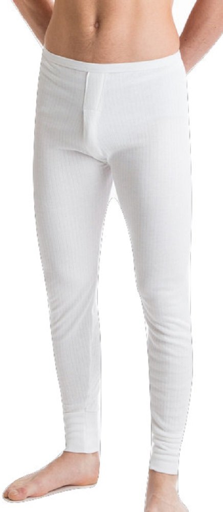 Octave Men's White Octave® British Made Thermal Long John (Extra Warm) - Size Small, Colour