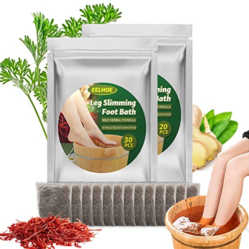 Noeborty Wermut Fußbad, Natürliches Beifuß-Kräuter-Fußbad zur Förderung der Durchblutung für den Heimgebrauch für Einen Gesunden Körper zur Stärkung der Lmmunität, 50 Stück Cover