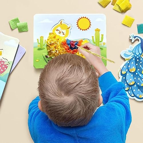 LONVEAR-Fabric-Art-Frenzy-Poke-Art-DIY-Toys-Kids-DIY-Poking-and-Painting-Material-Package-Craft-Kit-Kids-Arts-Crafts-Kit-Paper-Craft-Kit-for-Girls-Age-3-8-No-Sewing-A LONVEAR-Fabric-Art-Frenzy-Poke-Art-DIY-Toys-Kids-DIY-Poking-and-Painting-Material-Package-Craft-Kit-Kids-Arts-Crafts-Kit-Paper-Craft-Kit-for-Girls-Age-3-8-No-Sewing-A