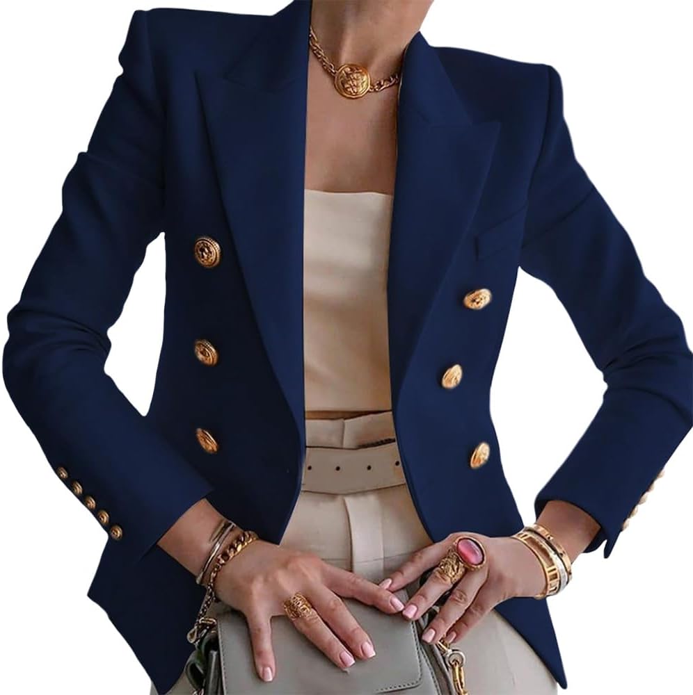 Blazers for Women Business Casual Gold Button Work Jamaica Ubuy