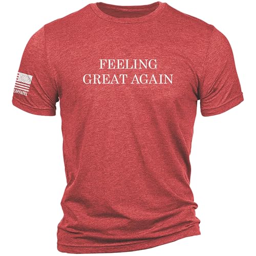 Nine Line Feeling Great Again T-Shirt, Patriotic Graphic Tee, American Pride Apparel, Veteran-Owned and Operated, Made in USA