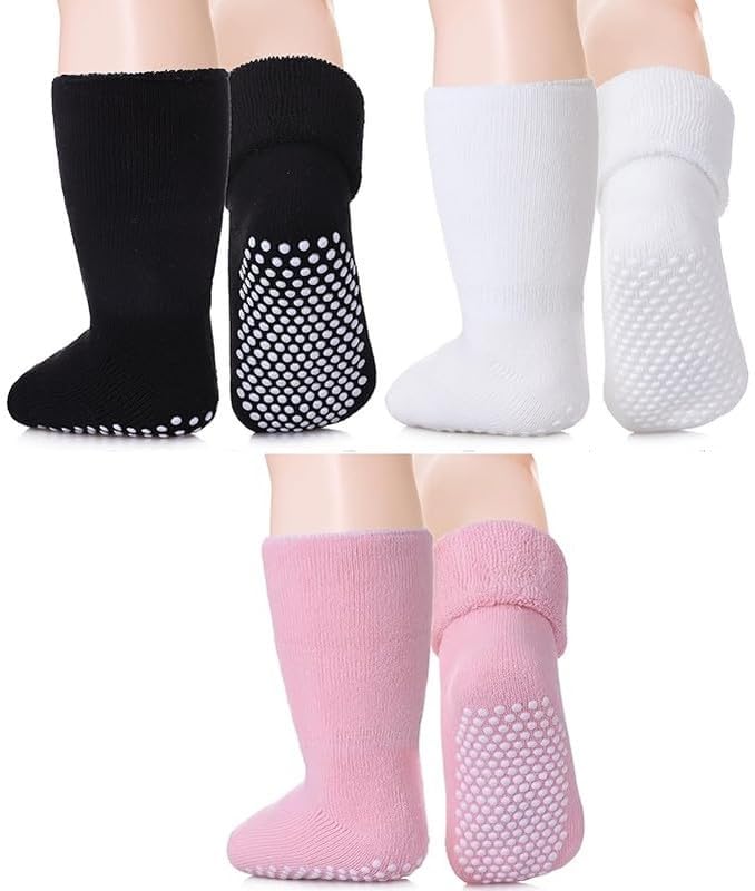 wklouyhe Baby Socks with Grips,Winter Terry Thick Warm Socks-picture-19