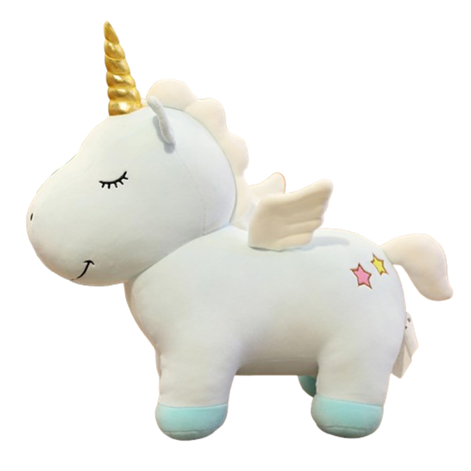 Einhorn Kuscheltier, Einhorn Kuscheltie Mit FlüGel, PlüSch Einhornsuper Sanft Samten TeddyKuscheltier, Cartoon EinhornplüSch, Geschenk FüR Kinder MäDchen-Bunt Rosa (58cm,LAN)