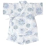 [赤ちゃんの城] 甚平 80～90 夢はなび