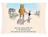 Hot Sale Custom Winnie Pooh Quote Zippered Pillow Case 20x30 (Twin Sides Print) by Wowarts