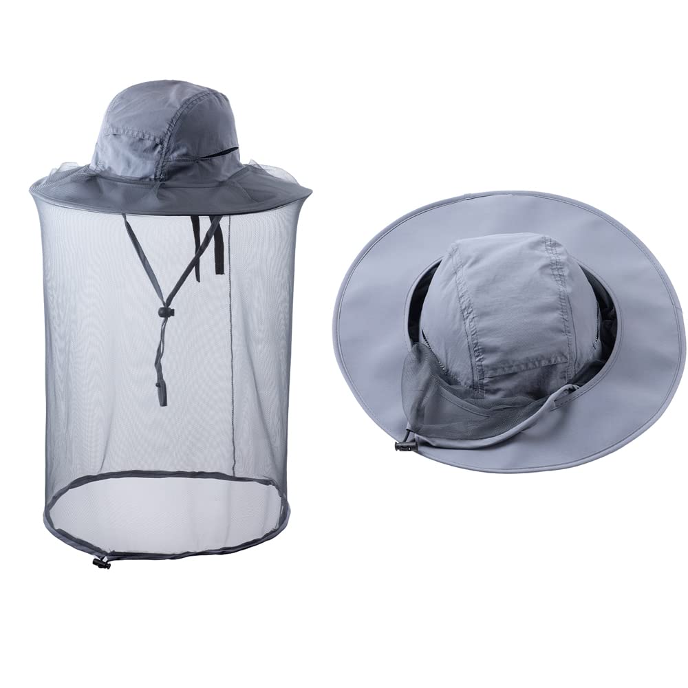 Combinaison Anti Moustique Casquette Filet Pêche ZffXH Chapeau Safari Avec Moustiquaire - Protection 360° - Maille 1mm - Léger 110g - Jardinage/Randonnée Protection Solaire 360 Nets Hat Combinaison Anti Moustique Casquette Filet Pêche ZffXH Chapeau Safari Avec Moustiquaire - Protection 360° - Maille 1mm - Léger 110g - Jardinage/Randonnée Protection Solaire 360 Nets Hat