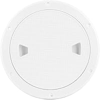 Vista 1 de Escotilla de inspección antideslizante circular blanca de 9.84 pulgadas con cubierta desmontable antibarco placa de reemplazo Tempress barco