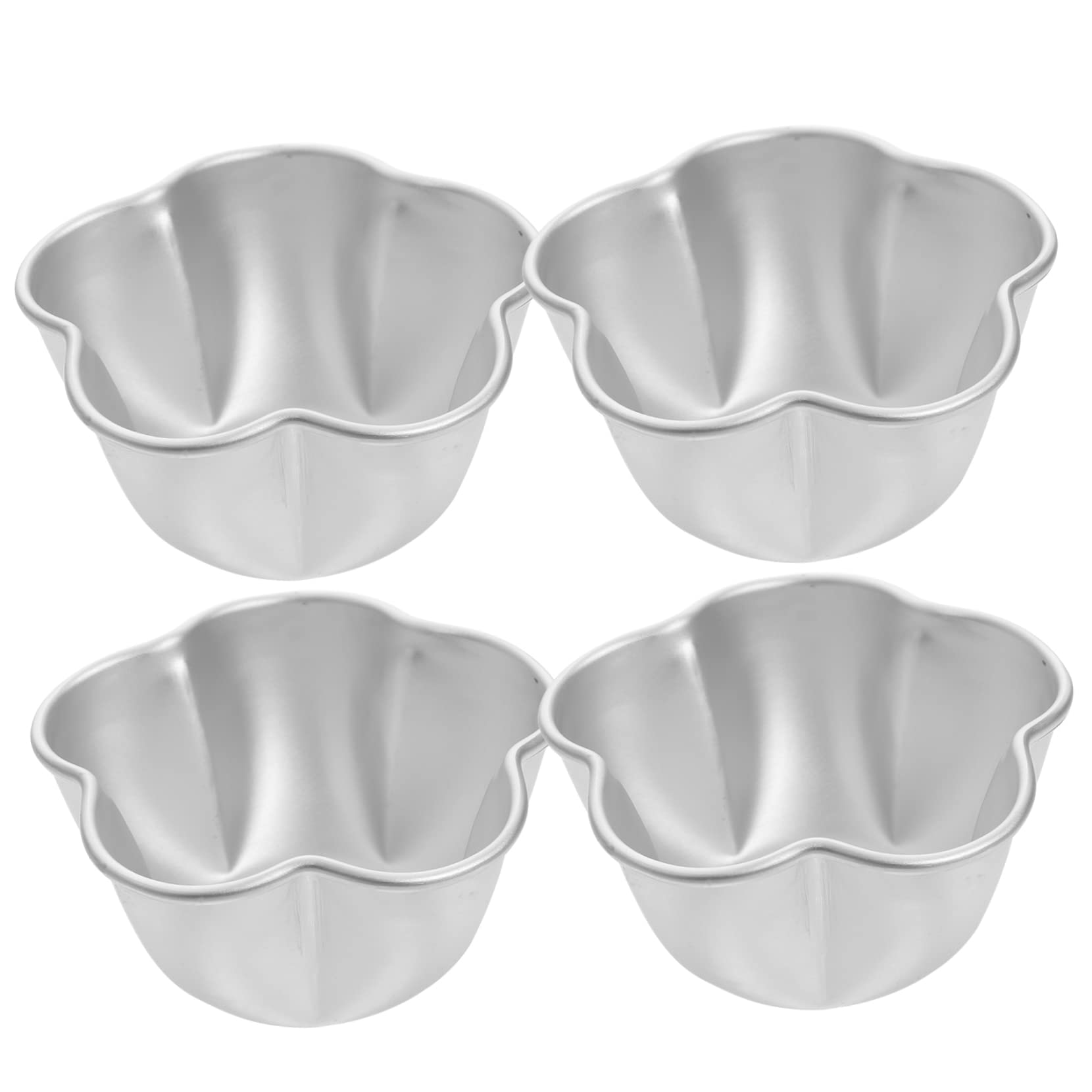 PRETYZOOM Flower Egg Pan Multi-use Pudding Molds Small Pie Pans Mini Cake for Baking Cake Stencils