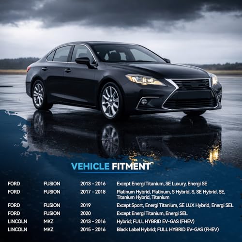 Image of Detroit Axle - Brake Kit for 2013-2020 Ford Fusion 2013-2016 Lincoln MKZ | Disc Brake Rotors and Ceramic Brake Pads 2014 2015 Replacement 11.81 inch inch Front and 11.89 inch inch Rear Rotor