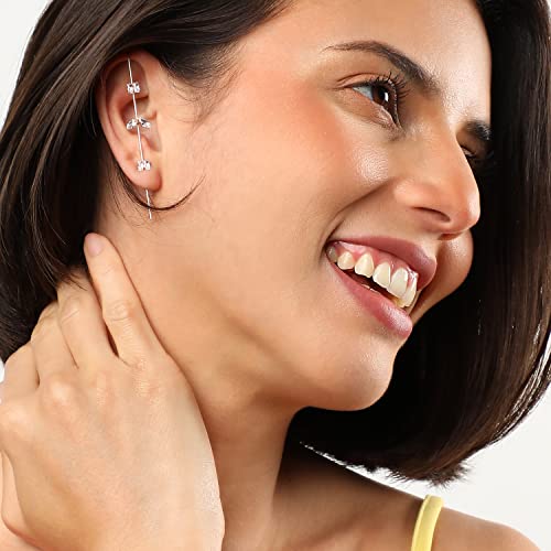 Image of SOHI Designer Cuff Earrings for women & girls, cute earrings for girls, fancy earrings for women stylish, fashion jewellery for women, Light Weight stylish, Cuff Earring, One Ear Cuff, Ear wire