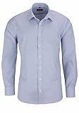 Armlänge: Langarm - normal MARVELIS Body Fit Hemd Langarm mit New Kent Kragen Karo hellblau (Size 42)