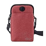 Crossbody Bag, Agoz Pink Cell Phone Purse Wallet Sling Shoulder Handbag Strap for Apple iPhone 11 PRO MAX, XS MAX XR X 8 Plus 7 6S, Galaxy S20 S10 S10e, Note 10 9 8, S9 S8 J7 A10e, Google Pixel 4 3 XL