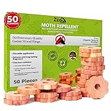Protección Contra Gabinetes Anti Polillas Zidina | 40x asesino de polillas orgánico premium | incluye azulejos decorativos de madera de cedro | repelente de insectos libre de químicos