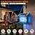 Solar Bug Zapper Outdoor Waterproof, 4500V Rechargeable Mosquito Zapper with Solar Panel Sensor, Auto ON/Off, 10ft Extension Cord & Solar Powered Bug Zapper, Cordless Insect Zap for Patio Yard Garden