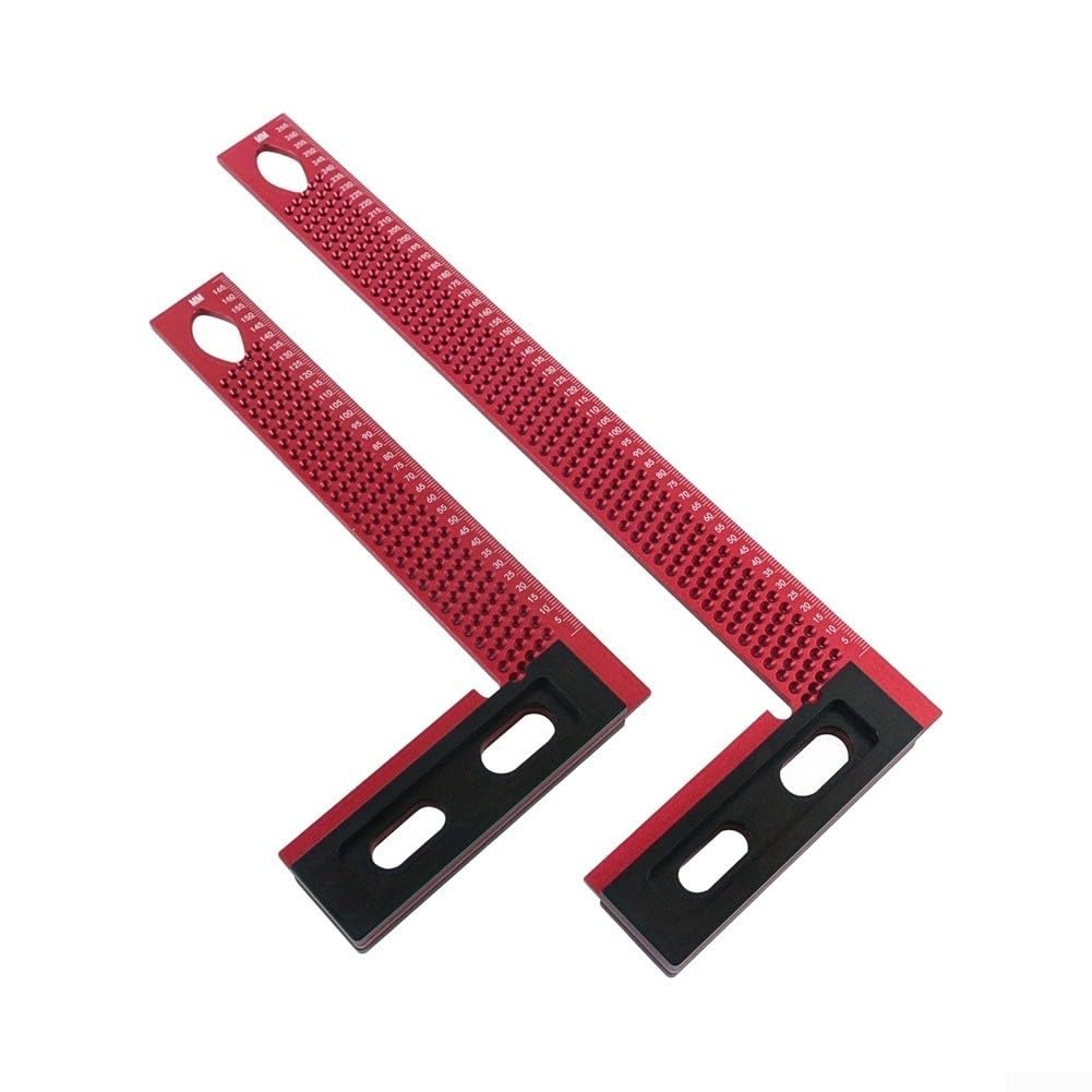 Regla Triangular Aluminio 200mm Ángulos 45-90(H200-L)